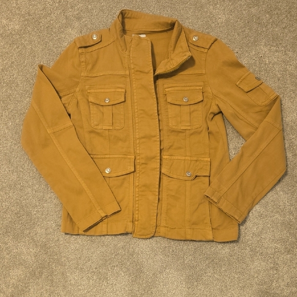 Kensie Jackets & Blazers - Kensie Dark Tan Military Style Jacket Womens Size Small